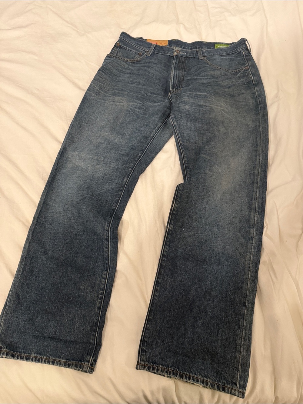 Gap y2k whiskered standard fit jeans baggy